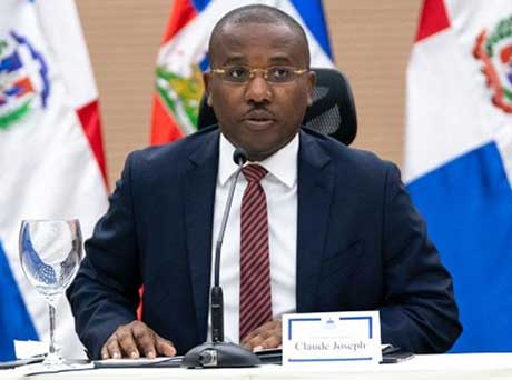 Prime Minister of Haiti, Claude Joseph, who has pledged to continue efforts for the staging of the referendum and the organization of new elections in the country.