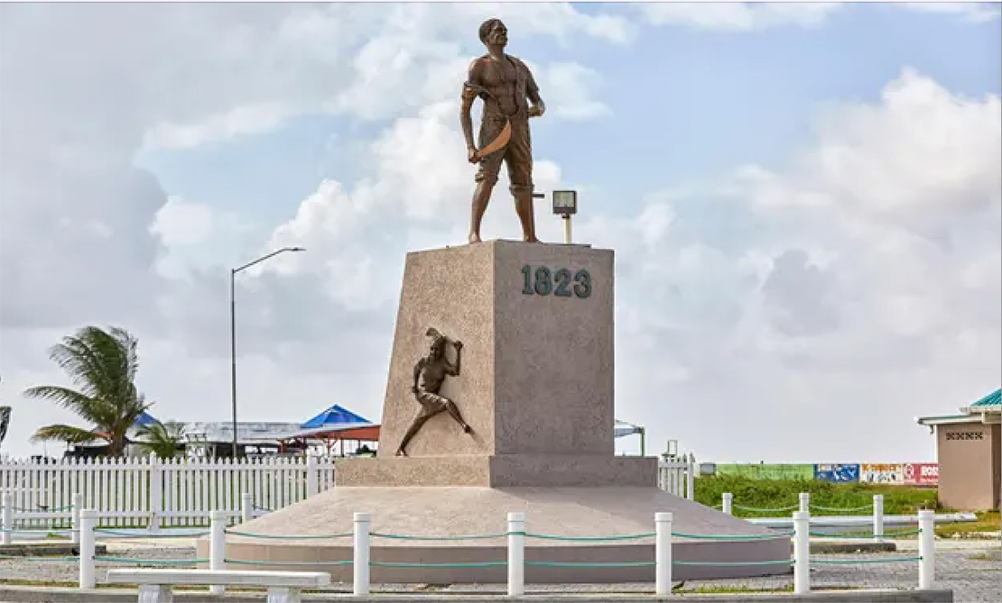 A monument to the 1823 revolt in Georgetown, Guyana. The rebellion involved 10,000 enslaved people, of whom 73 were tried and 21 executed. Photograph: MJ Photography/Alamy