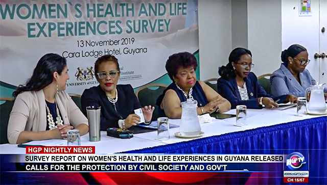 ‘Guyana Women’s Health and Life Experiences Survey of 2018 report