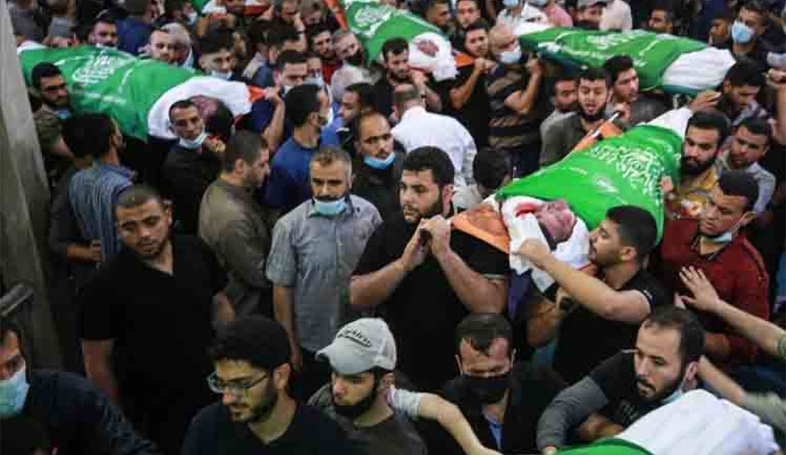 ISRAEL has killed 330 Palestinians and wounded 15,700 in 2021