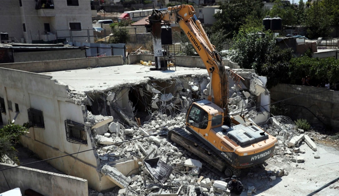 Israeli government destroy Palestinian homes to build new settlements for Israeli occupiers.