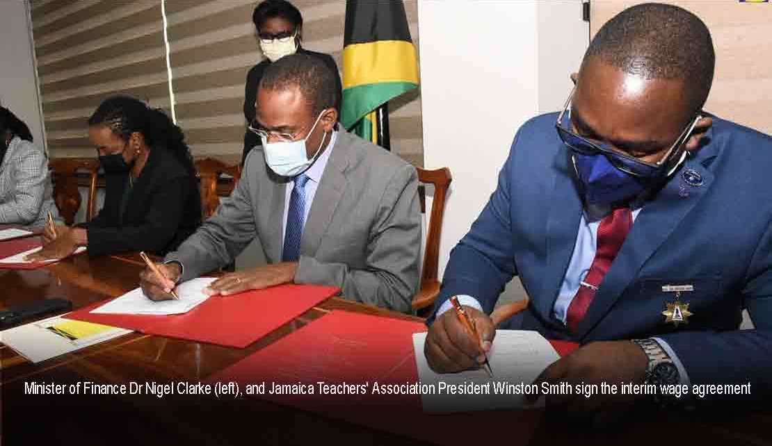 JAMAICA | Gov't signs wage accord with Teachers, Police, Port Security Corps.