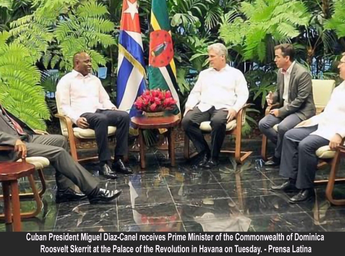 CUBA | Dominica's Roosvelt Skerritt on Official Visit to Cuba