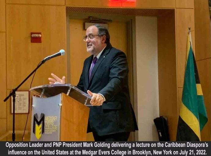 JAMAICA |  Opposition Leader Mark Golding bats for Greater Recognition of Caribbean Diaspora