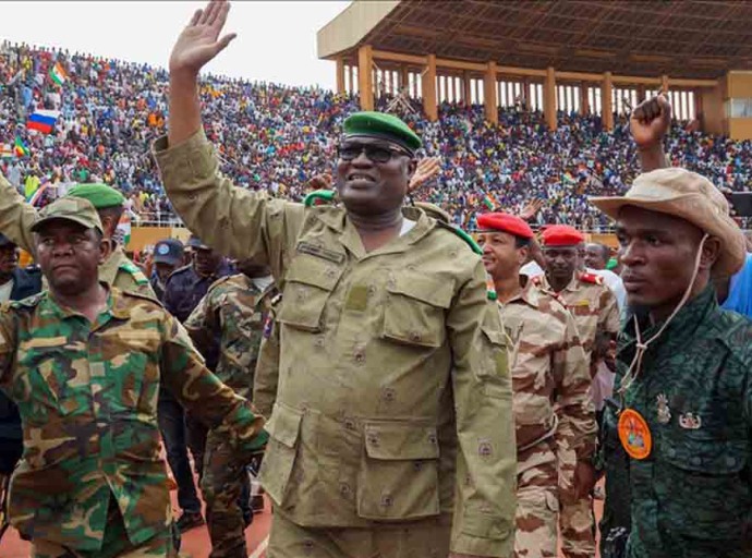 NIGER coup supporters rally after French ambassador ordered out