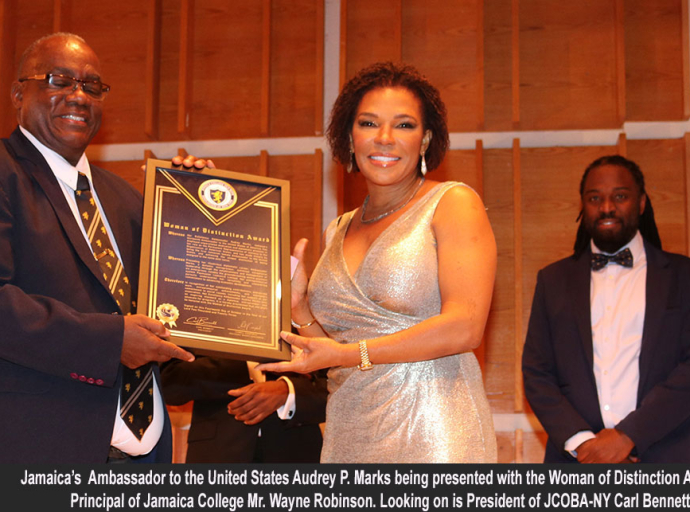 Jamaica’s Ambassador to the United States Audrey Marks Receives Woman of Distinction Award.