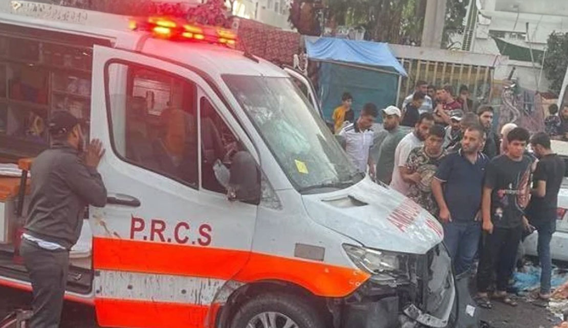 Ambulance Convoy bombed Outside Gaza Hospital - Israel takes Credit for Massacre