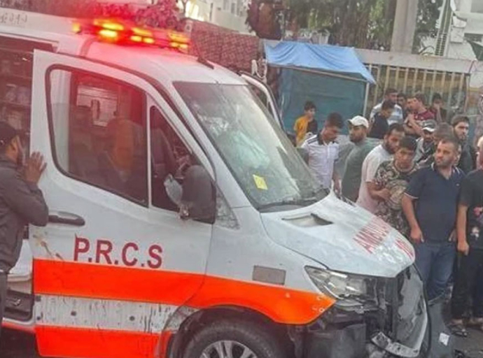 Ambulance Convoy bombed Outside Gaza Hospital - Israel takes Credit for Massacre