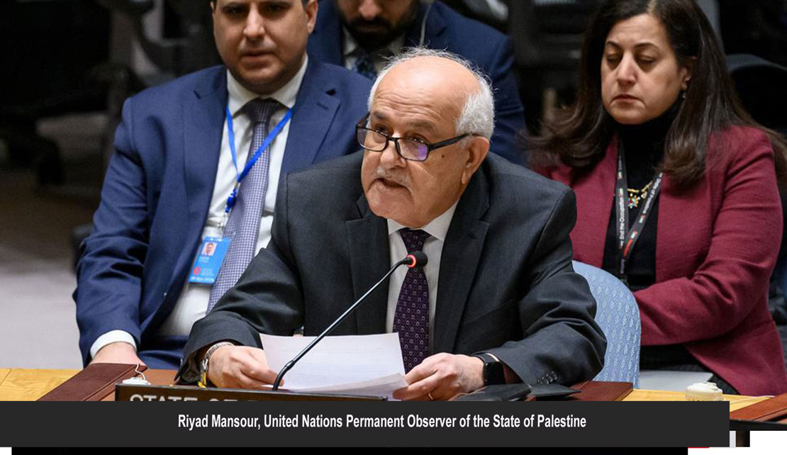 Israel conducting ethnic cleansing and genocide against Palestinians says Riyad Mansour