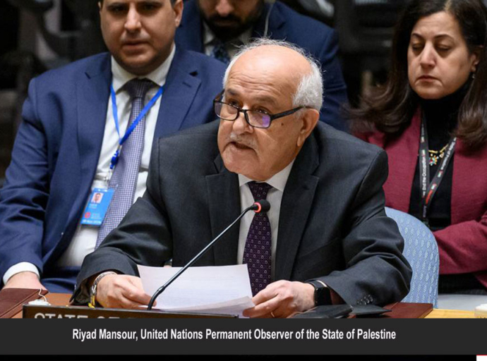 Israel conducting ethnic cleansing and genocide against Palestinians says Riyad Mansour