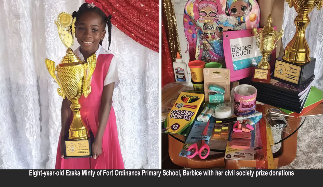 GUYANA | 8 Year Old calypsonian Ezeka Minty, Rejected by Gov't, Rewarded by Teachers and Civil Society