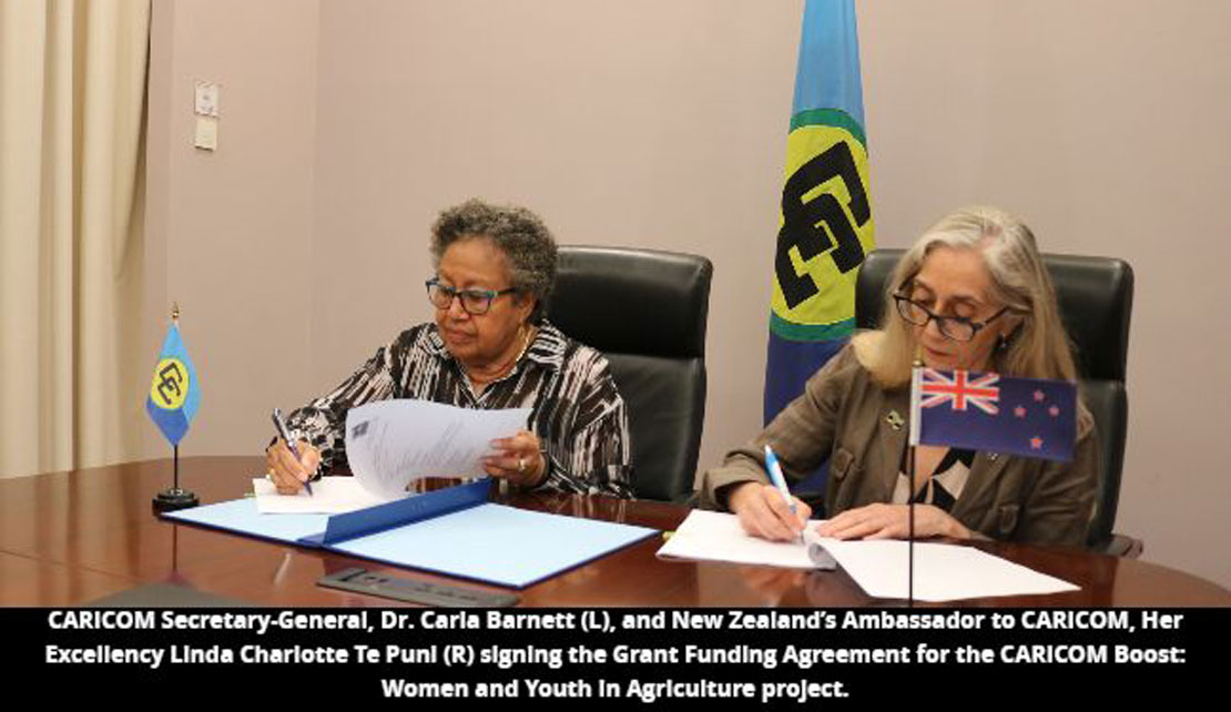 CARICOM |  CARICOM’s food security drive receives USD1.6M boost from New Zealand