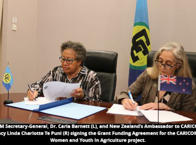 CARICOM |  CARICOM’s food security drive receives USD1.6M boost from New Zealand