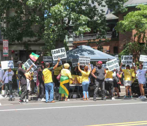 “Mr. Vegas” bashes Mark Golding, Julian Robinson at Jamaica Embassy Protest in Washington DC