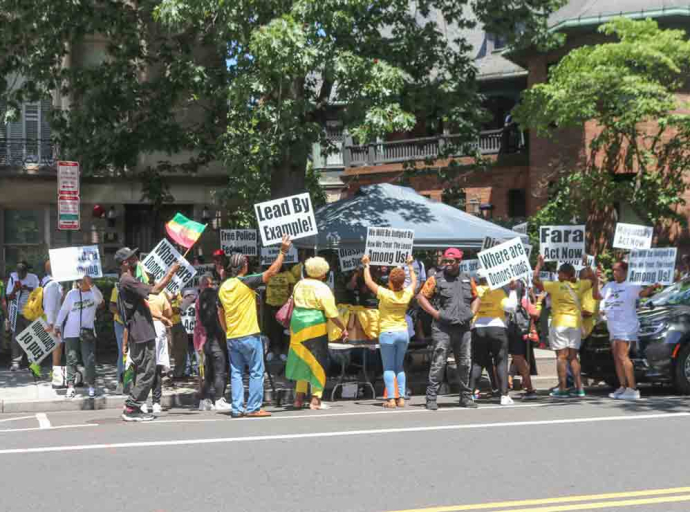 “Mr. Vegas” bashes Mark Golding, Julian Robinson at Jamaica Embassy Protest in Washington DC