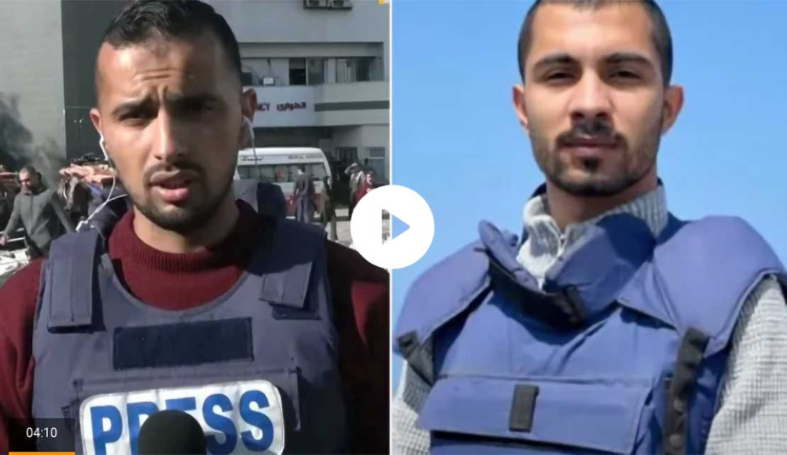 Al Jazeera journalist, cameraman killed in Israeli attack on their vehicle in Gaza