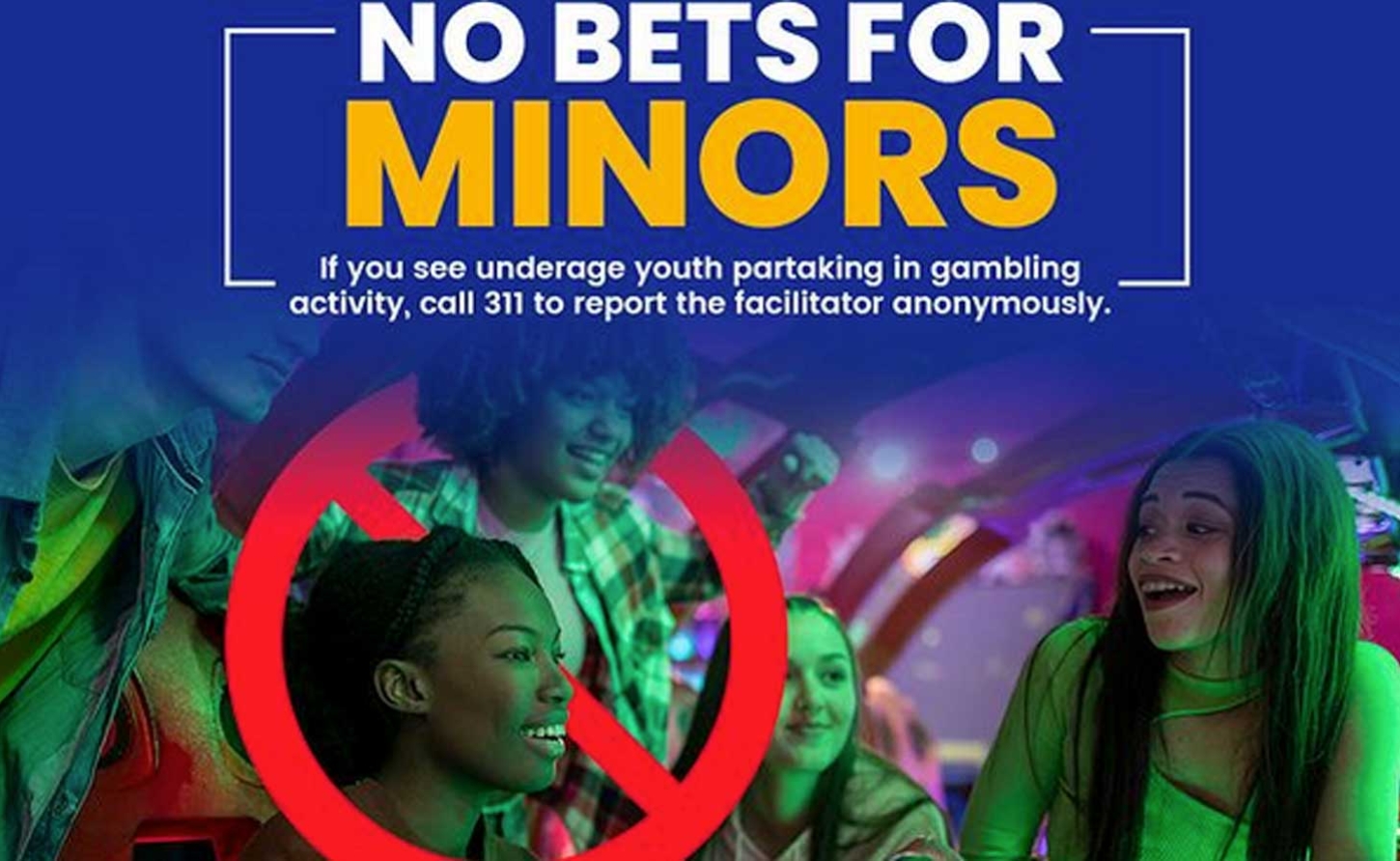 Here is a reminder that persons under 18 should not be allowed to place bets in any setting. 