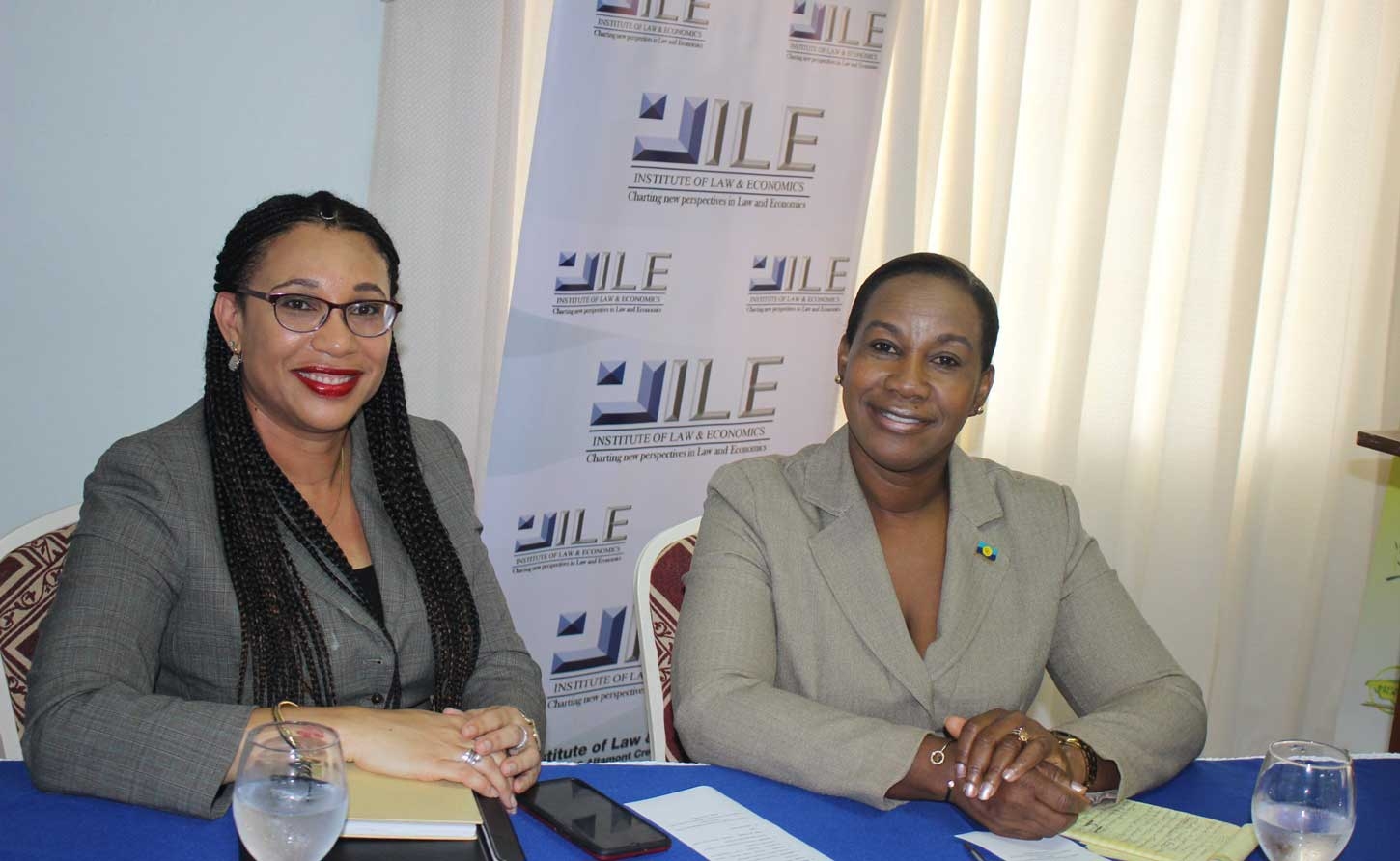 Deputy Programme Manager, Youth Development within the Directorate of Human and Social Development  of the CARICOM Secretariat  Ms Michelle Small-Bartley, and Deputy Programme Manager, Gender and Development, at the CARICOM Secretariat, Ms Ann-Marie William.