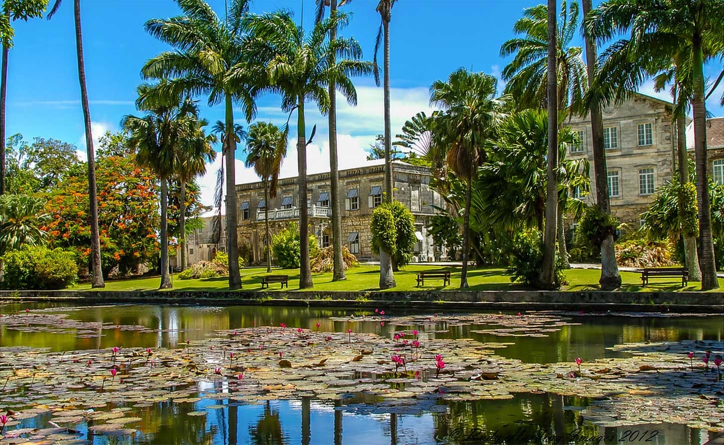 Codrington College, the Anglican theological college in St. John, Barbados. Construction was started in 1714, and the College was eventually opened on September 9, 1745 It was founded by Christopher Codrington. 