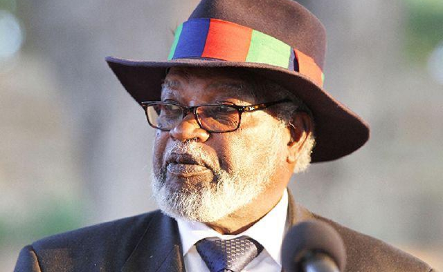 Sam Nujoma, the revolutionary leader who guided Namibia to independence from apartheid South Africa in 1990 