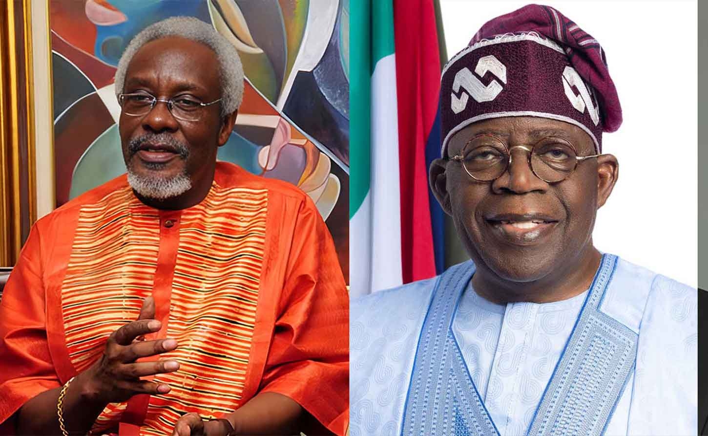 Former Jamaican Prime Minister PJ Patterson and Nigerian President Bola Ahmed Tinubu