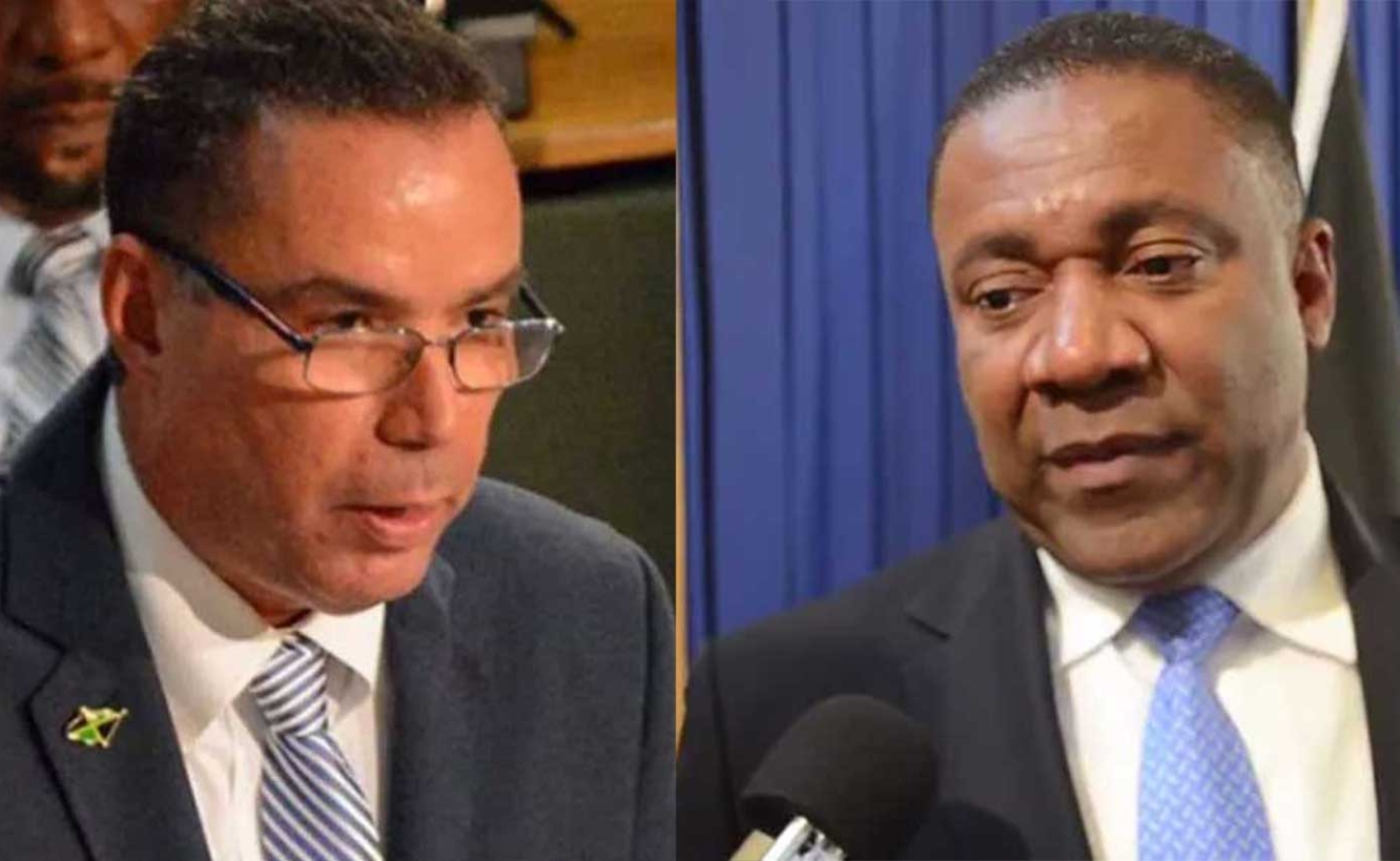 Energy Minister Daryl Vaz and Opposition energy spokesman Phillip Paulwell