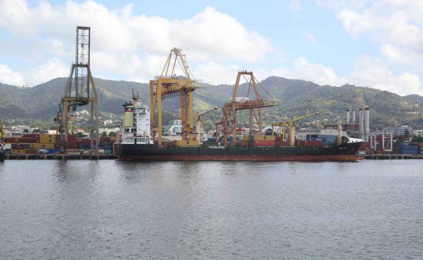 A cargo ship docked at the Port of Port of Spain. - File photo