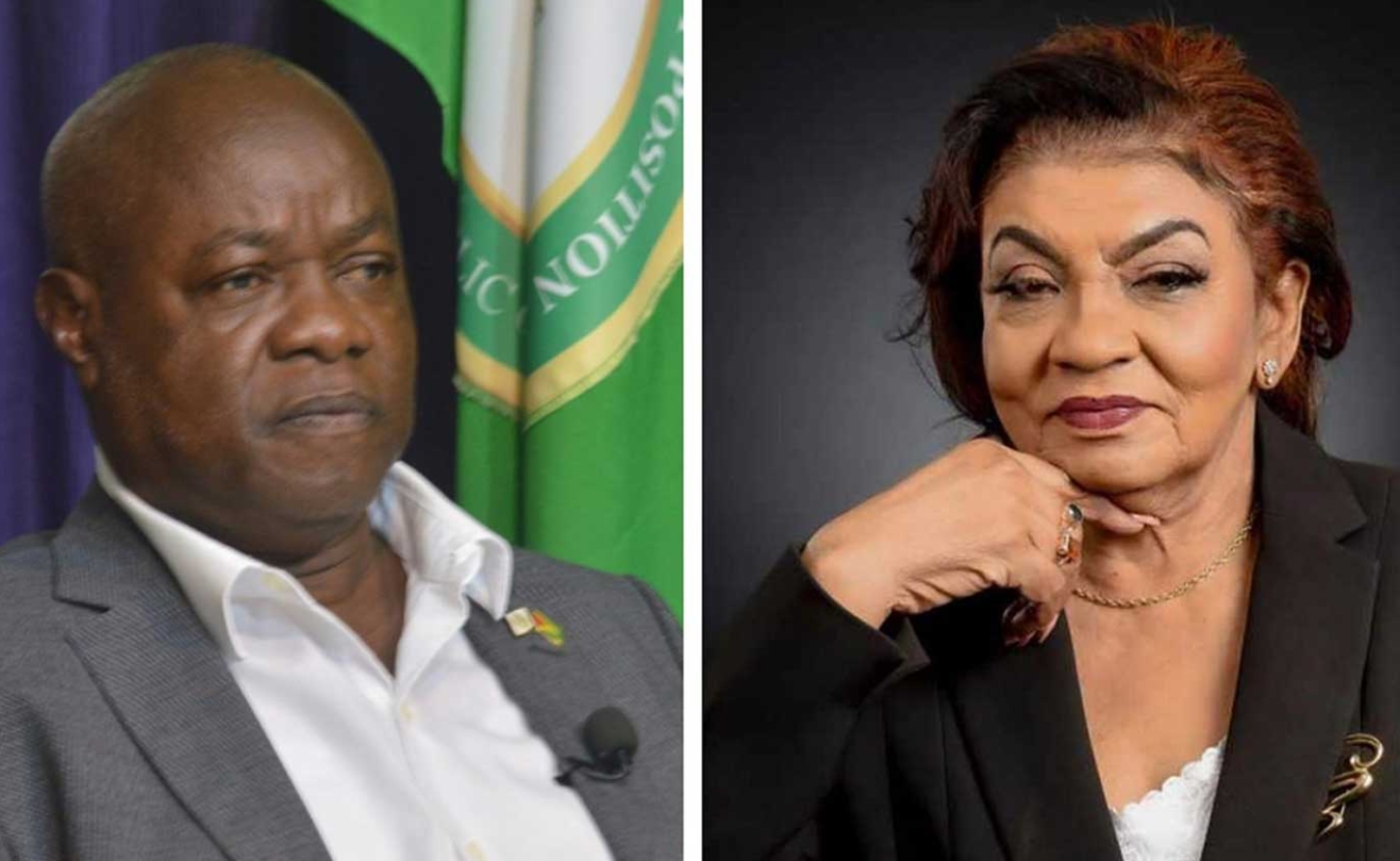 People's National Congress leader Aubrey Norton, and Chairman of the Guyana Elections Commission (GECOM), Retired Justice Claudette Singh