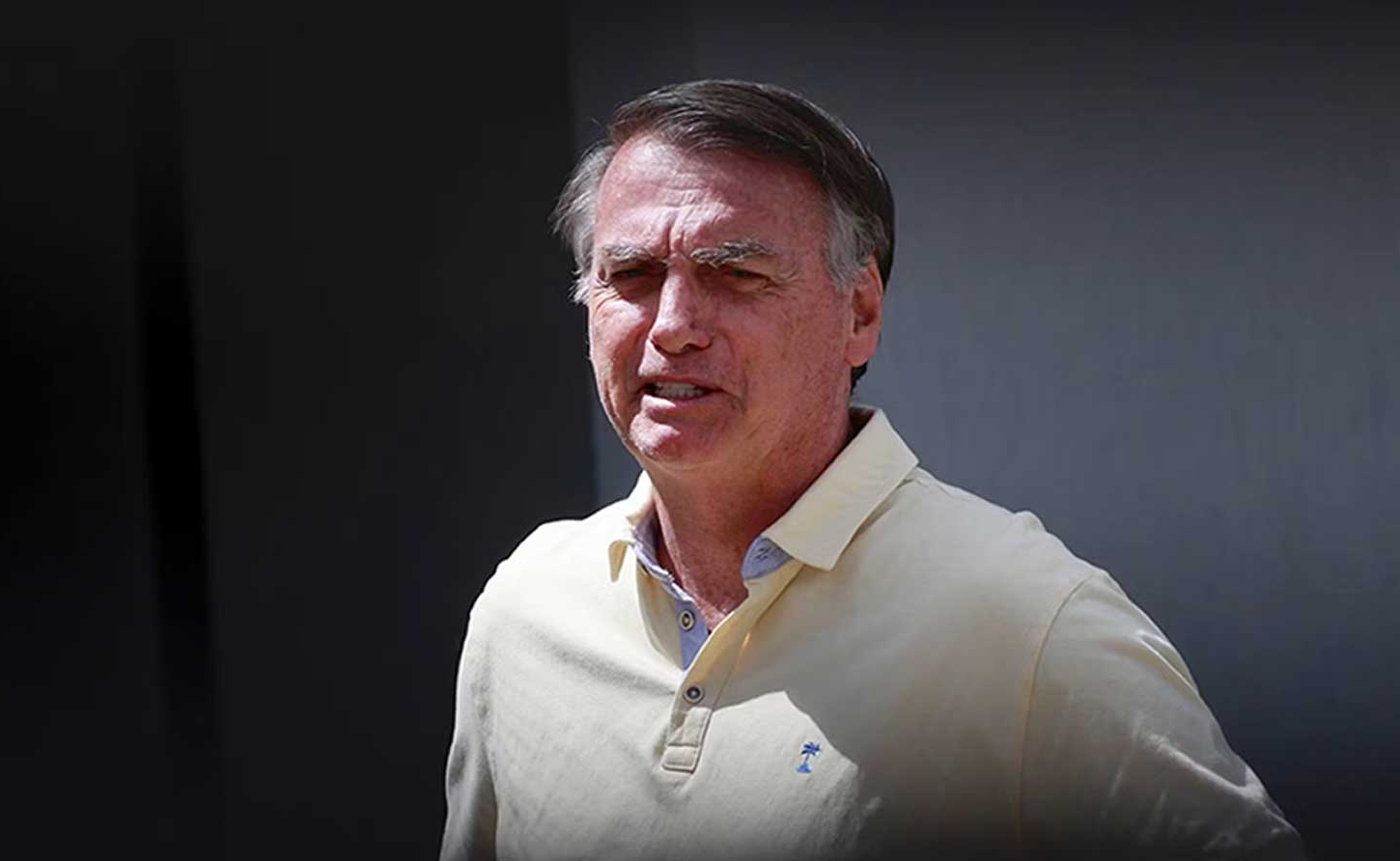 Brazil’s former president, Jair Bolsonaro, inside the grounds of his residence in Brasília, Brazil, on September 3. Sebastiao Moreira / EPA