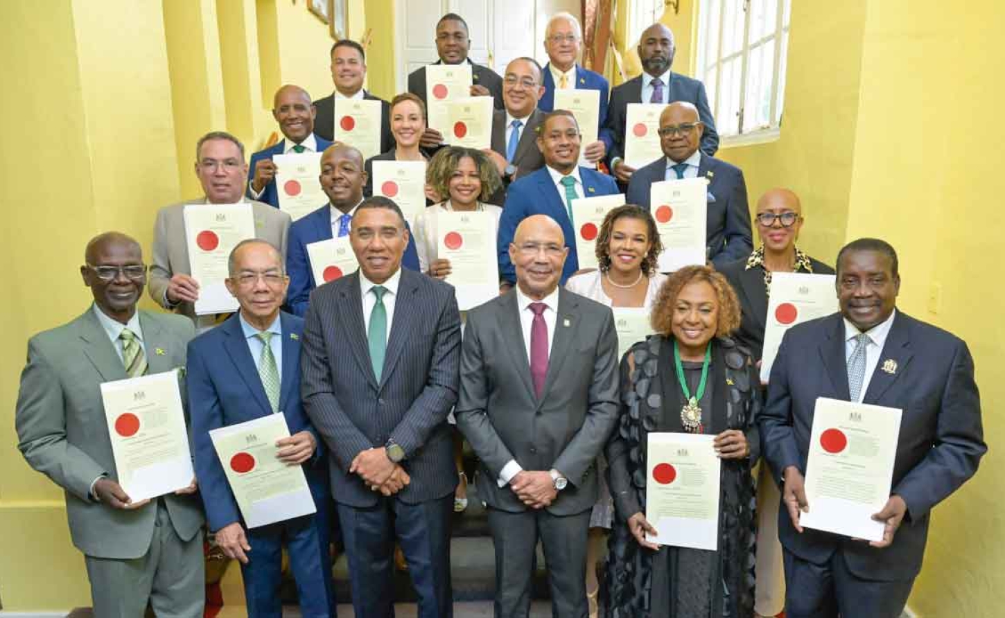 Eighteen of the 28  Ministers of Government who were sworn into office on Wednesday September 17 during a ceremony at King’s House.