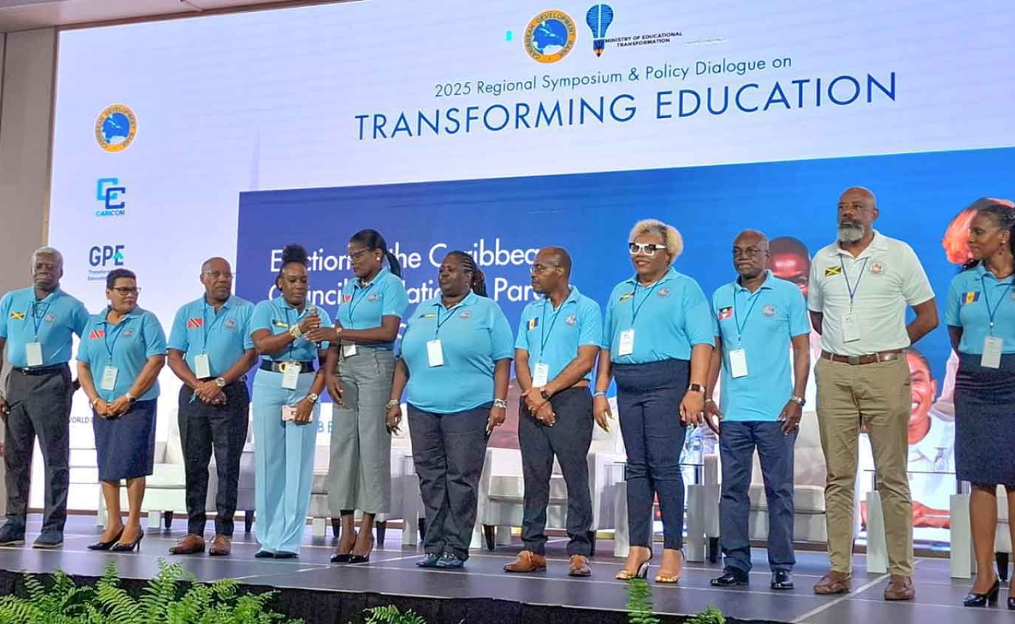  Newly elected executive committee: (from Left) President, Everton Hannam - Jamaica; 1st Vice President, Zena Ramatalli - T&amp;T; 2nd Vice President, Walter Stewart - T&amp;T, 3rd Vice President, Danavier Fisher - Bahamas; General Secretary, Keiran Glasgow - Trinidad and Tobago; Assistant General Secretary;  Bety-Ann Skinner - Bahamas; Treasurer, Shone Gibbs - Barbados; Assistant Treasurer, Mitsie Harris-Dillon - Jamaica; Trustee, Alister Thomas - Antigua and Barbuda; Trustee, Stewart Jacobs - Jamaica; and Public Relations Officer,  Nicole Brathwaite - Barbados.