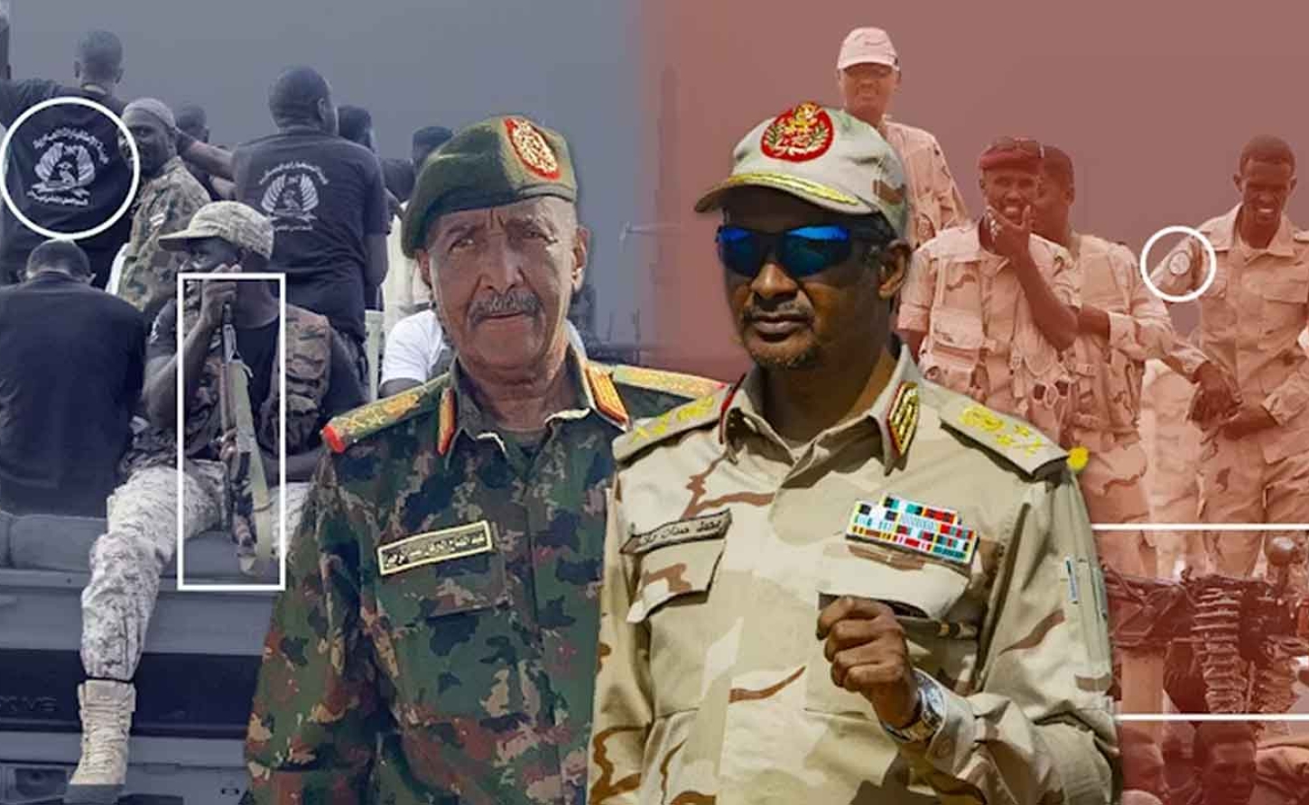 General Abdel Fattah al-Burhan, the nation’s top military commander and de facto head of state ( Left) and Mohamed Hamdan Dagalo, also known as “Hemedti,”  Burhan’s second-in-command.
