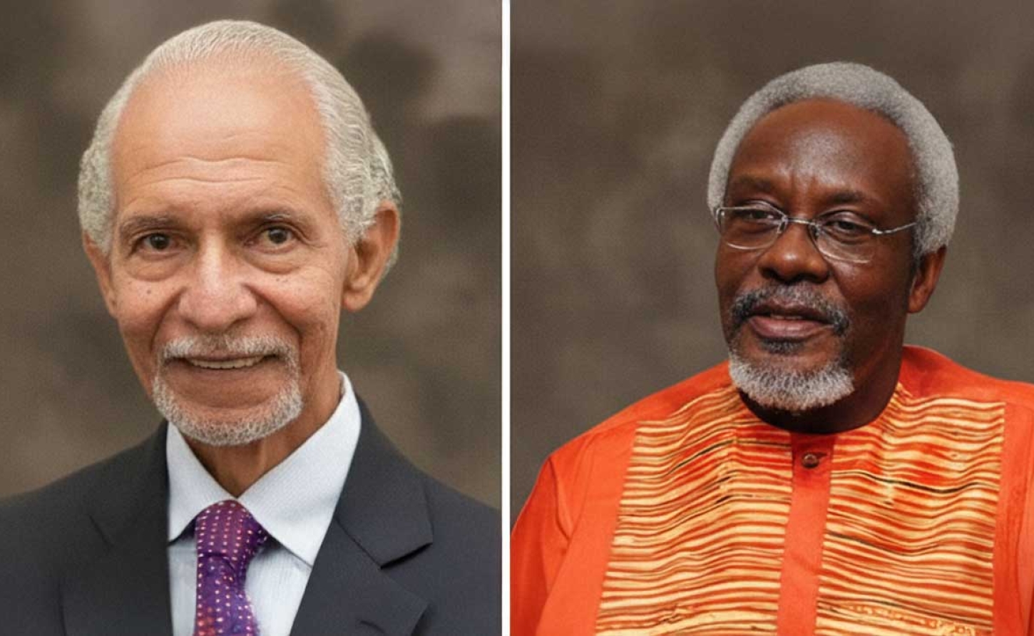 Former Ambassador Curtis Ward and former Prime Minister P.J. Patterson