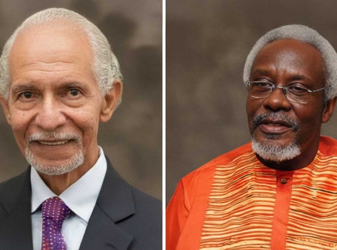 Former Ambassador Curtis Ward and former Prime Minister P.J. Patterson