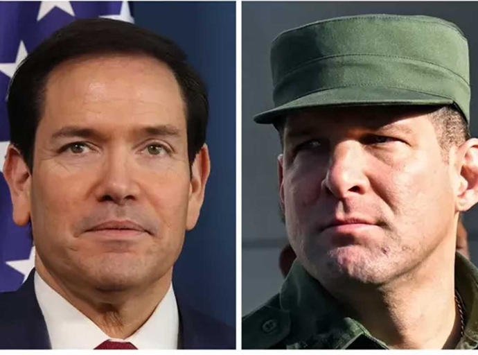 US Secretary of State Marco Rubio and Raúl Guillermo Rodríguez Castro, the grandson and trusted man of Raúl Castro