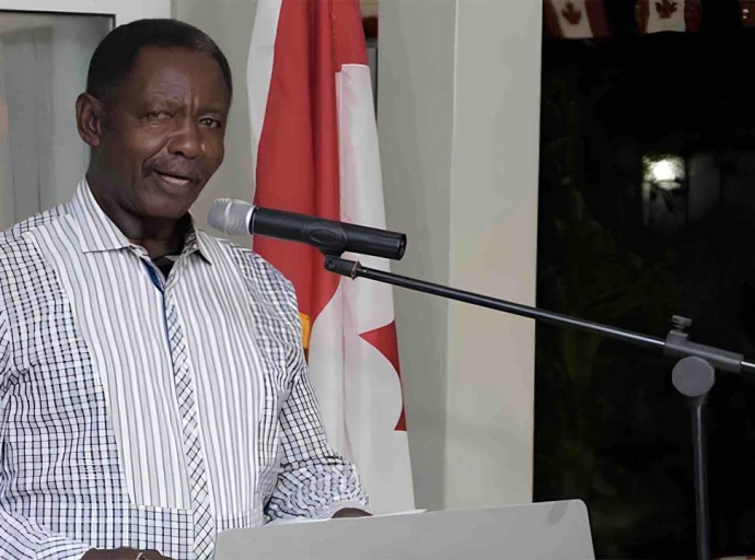 Veteran Trade Unionist Lincoln Lewis of the Guyana Trades Union Congress, GTUC