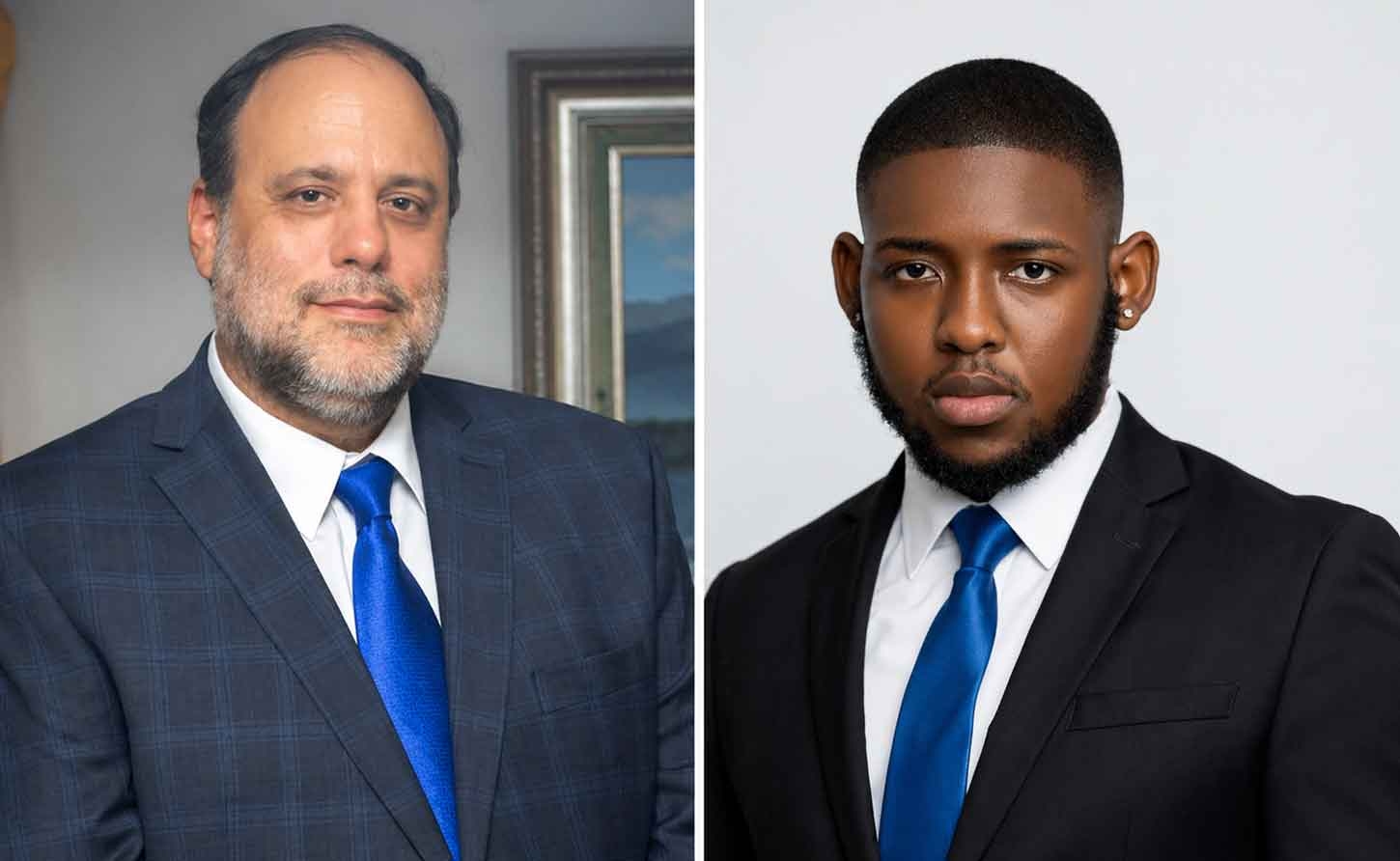 People's National Party President Mark Golding and PNP Senator Cleveland Tomlinson