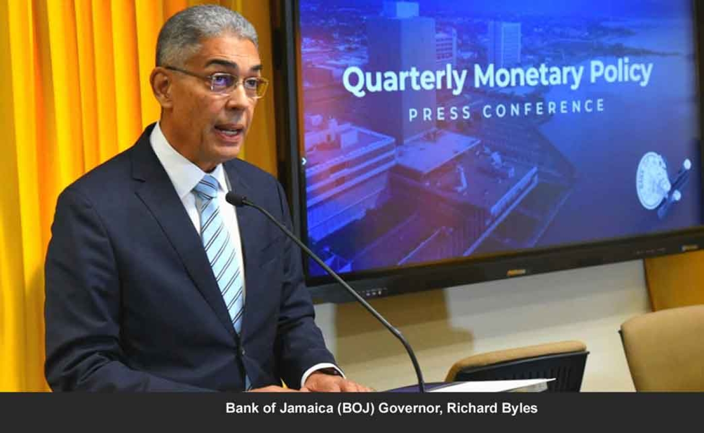 Governor of the Bank of Jamaioca Richard Byles says MPC has held the policy rate at 5.50 percent.