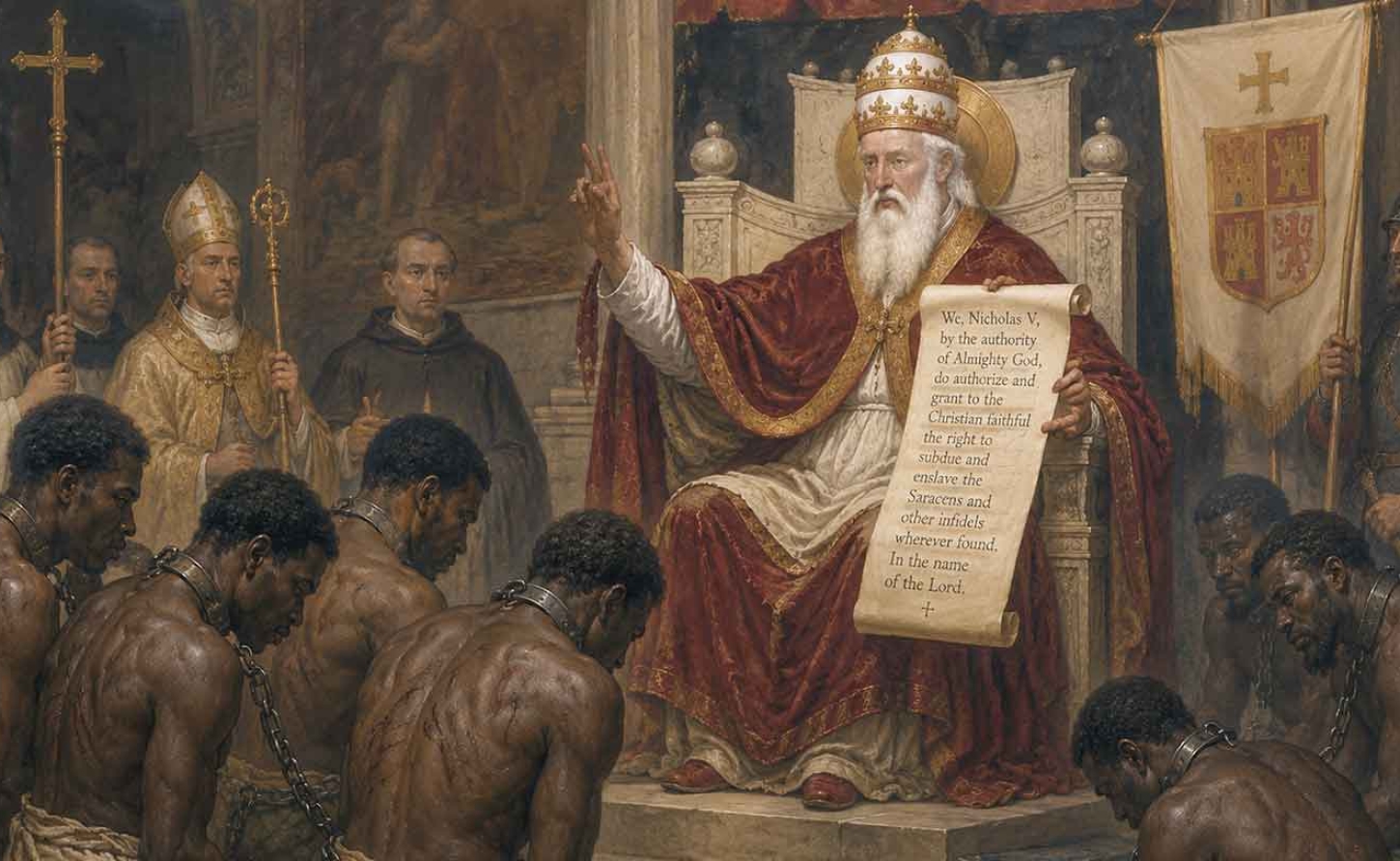 Pope Nicholas V, born Tommaso Parentucelli, was head of the Catholic Church and ruler of the Papal States from 6 March 1447 until his death in March 1455.