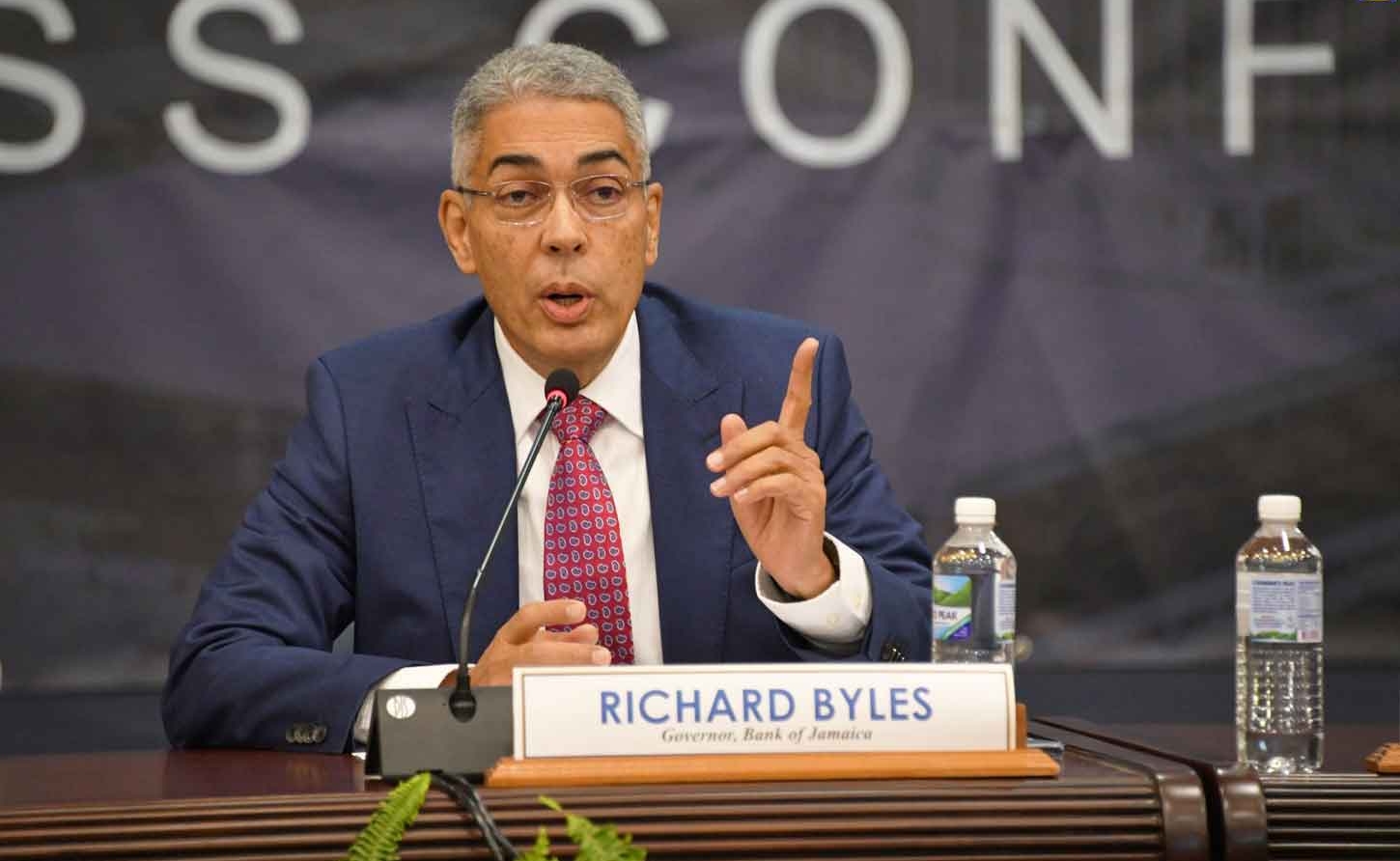 Outgoing Governor of the Bank of Jamaica, Richard Byles