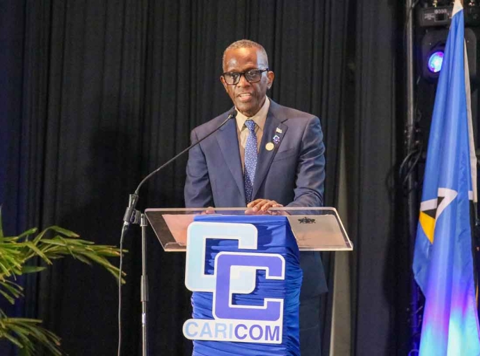 HON PHILIP J PIERRE PRIME MINISTER OF SAINT LUCIA &amp; CHAIRMAN OF THE CARIBBEAN COMMUNITY (CARICOM)
