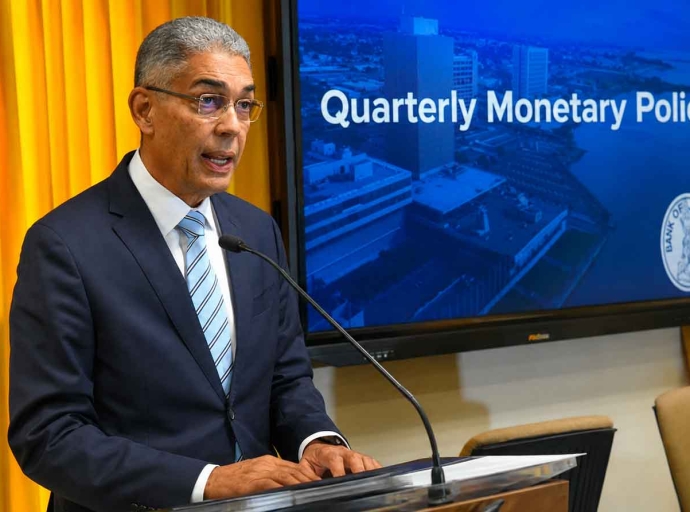 Outgoing Bank of Jamaica Governor Richard Byles