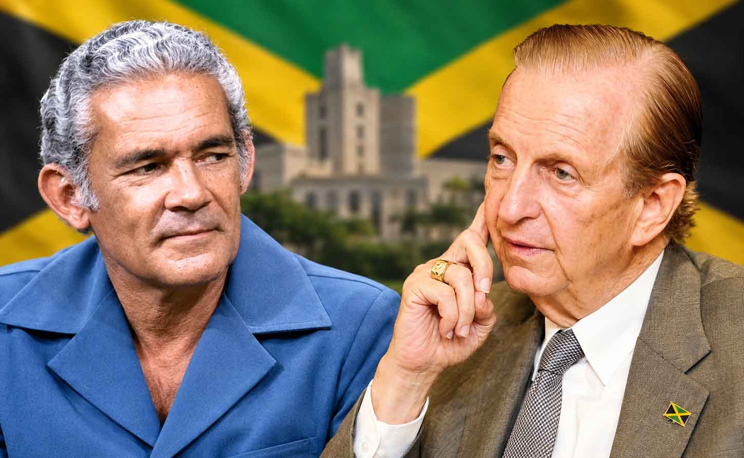 Former Prime Ministers Michael Manley and Edward Seaga