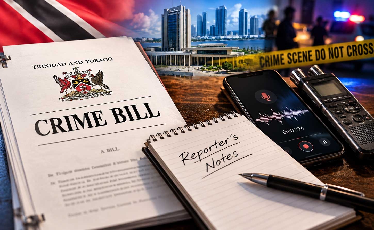 Clause 15 bars police from seizing “a tool of a lawful trade or business” and any material protected by legal professional privilege. A lawyer’s privileged files are named. A reporter’s notes, cell phone and voice recorder are not.