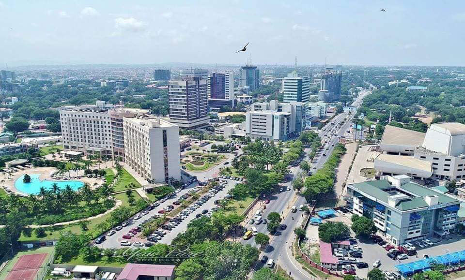 This is what Accra the main city in central Ghana looks like