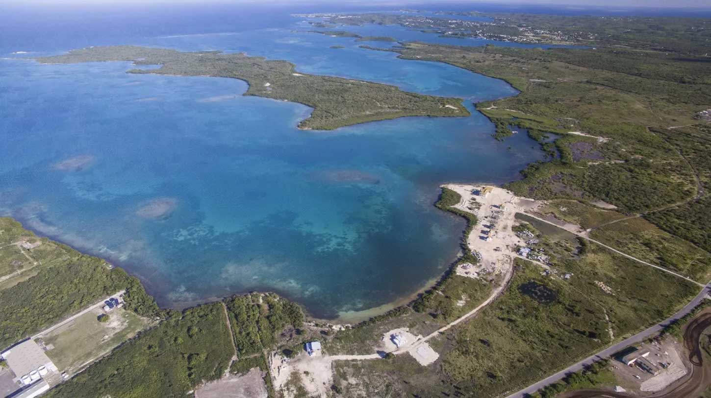  Construction in the economic zone in Antigua. Foster Derrick photo