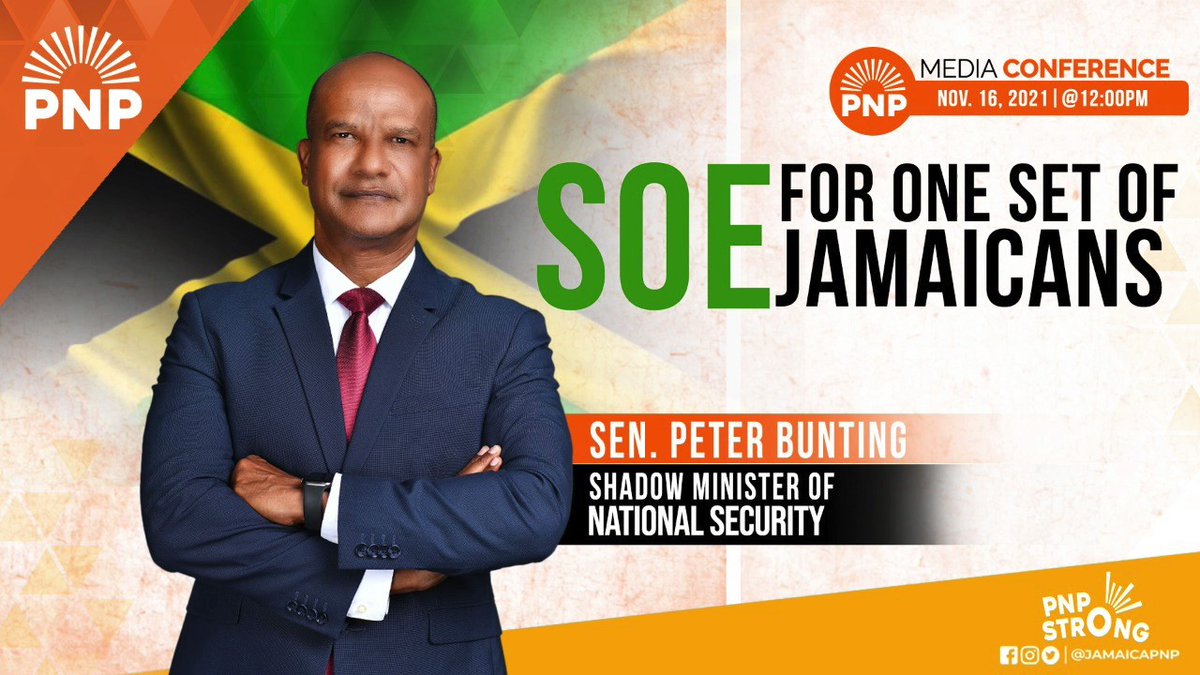  Peoples National Party spokesman on national security, Member of Parliament  Peter Bunting argued that the Government is perpetuating a “big lie” by using SOEs to allow the deployment of police and soldiers in adequate quantities in communities where there is a surge in murders.