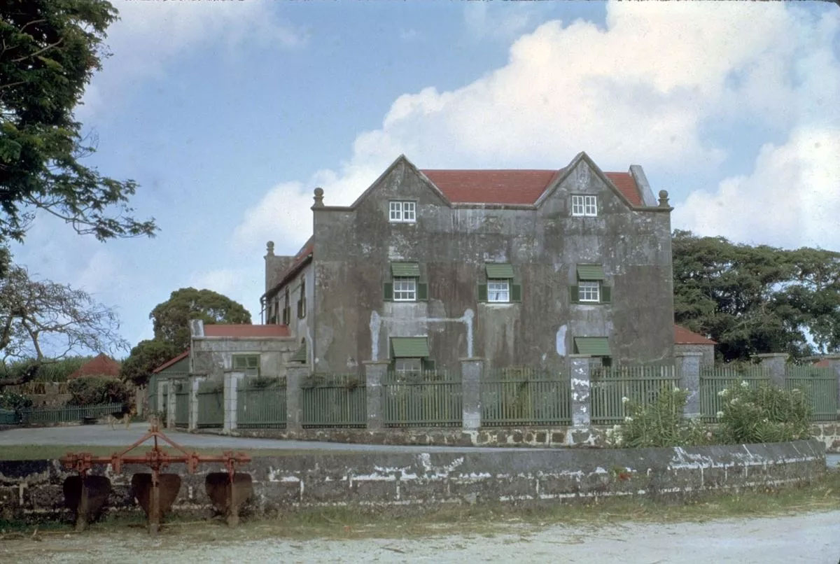 Drax Hall Plantation House in Barbados in 1972