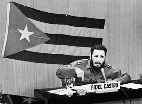 Former Cuban President and leader of the Revolution, Fidel Castro