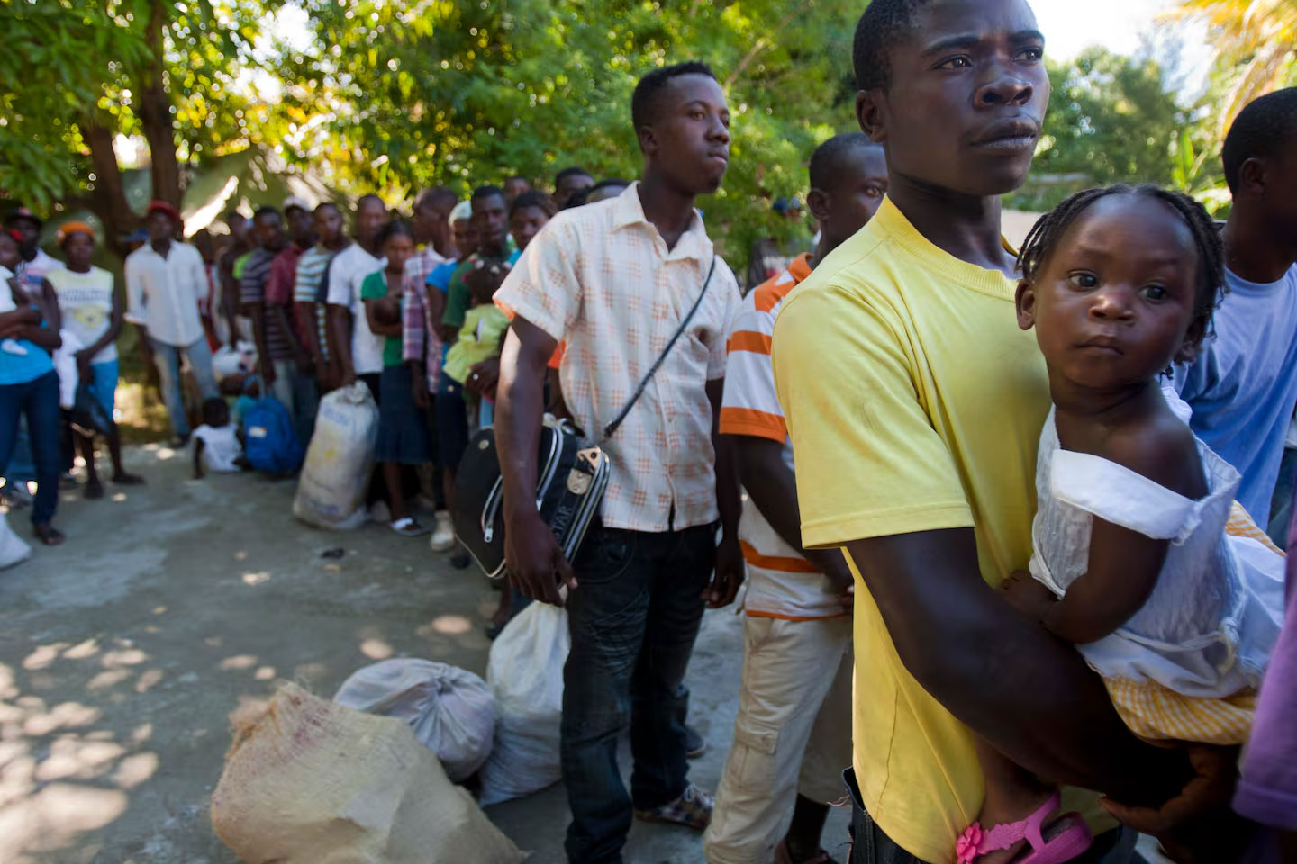 Haitians at the Dominican Republic Border awaiting deportation. In the Dominican Republic, some degree of anti-Haitian xenophobia has been a basic part of national politics.